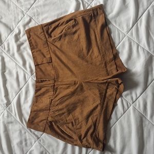 Soft Brown Short-Shorts (Size 7-10)